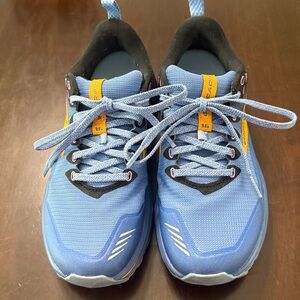 Brooks Blue Sneakers with Yellow Highlights